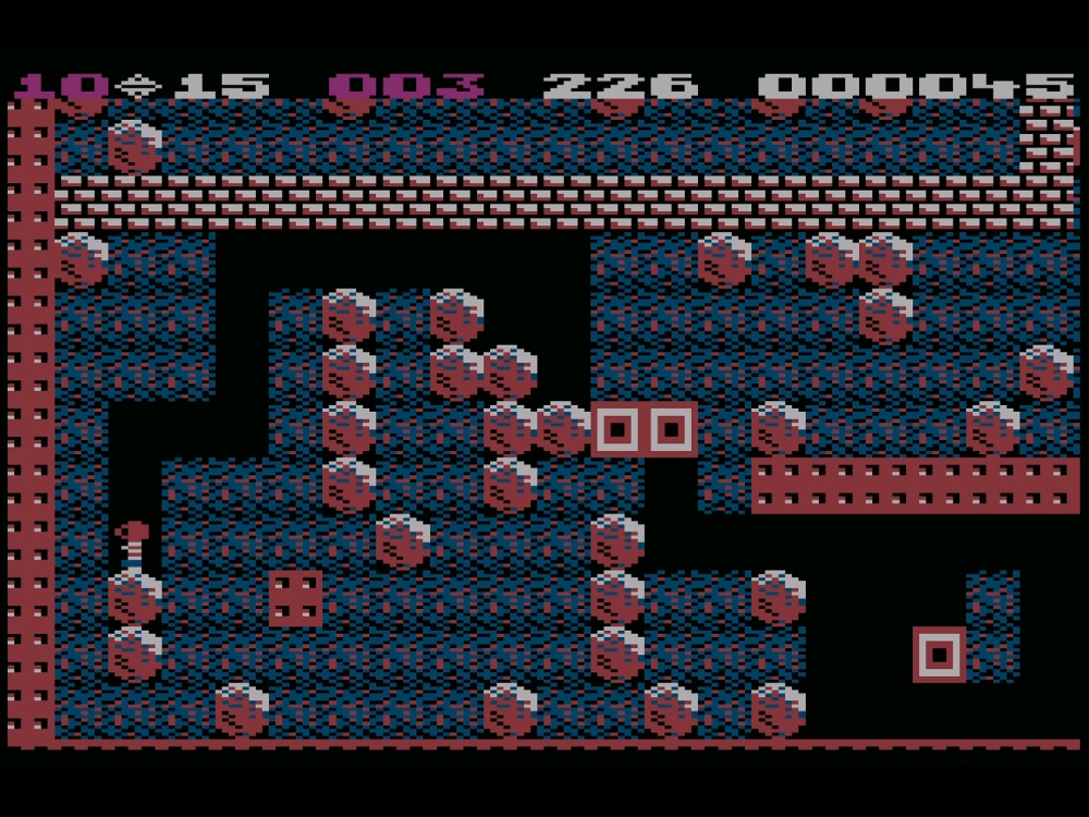 Gameplay of Boulder Dash II: Rockford's Revenge for Atari 8-bit
